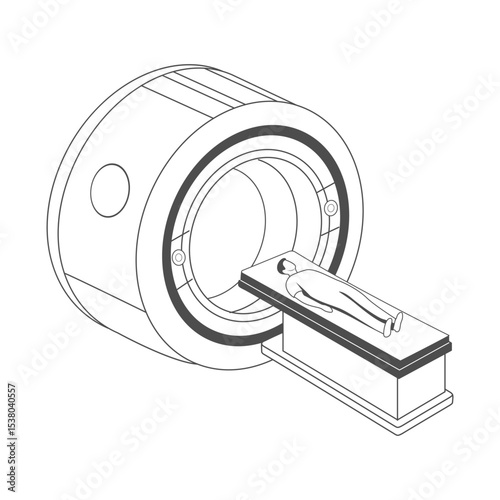 MRI scanner medical equipment for diagonisis medical research and disease detection