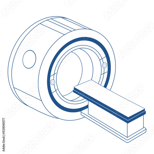 MRI scanner medical equipment for diagonisis medical research and disease detection