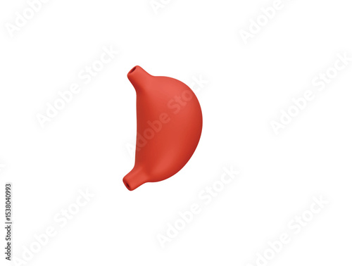 stomach icon 3d illustration render