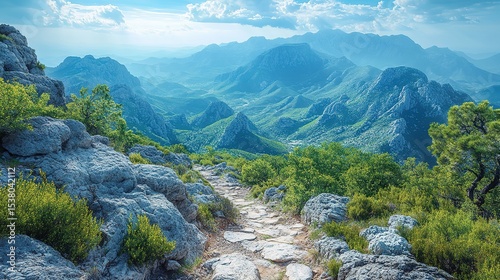 high mountain landscape