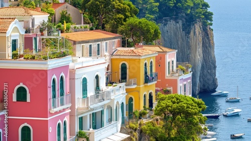 Vibrant Coastal Italian Village Colorful Houses & Stunning Sea Views