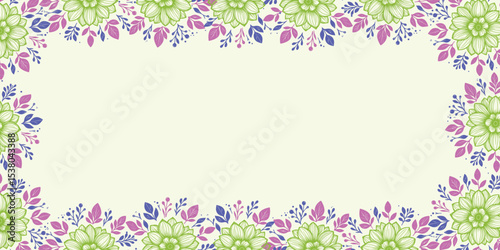 decorative abstract floral background with tropical inspiration.floral wall poster for scrapbook greeting and textile use

