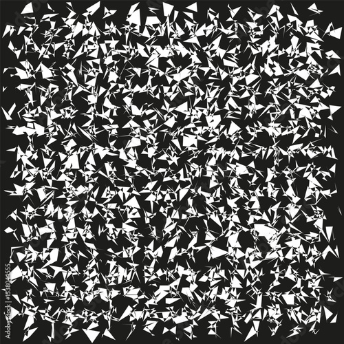 Noisy texture shape. Abstract chaos vector. Distorted black pattern. Visual ink form.