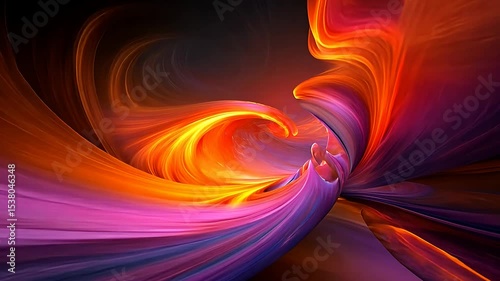 A vibrant swirl of colors resembling waves, creating a dynamic and energetic atmosphere.