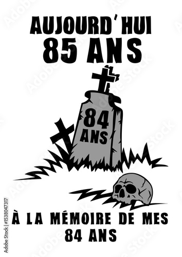 85 ans tombe memoire mort souvenir anniversaire