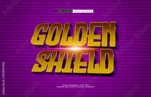 golden shield editable text effect with a knight and king text effect