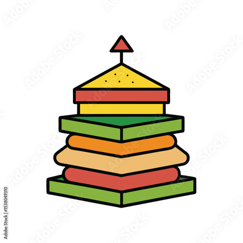 doodle sandwich tower