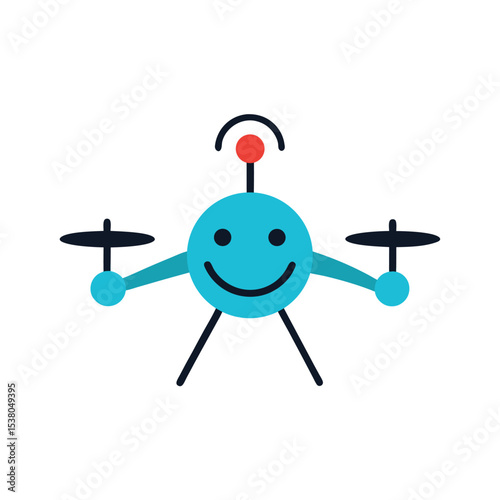  drone like quad copter toy with smile 