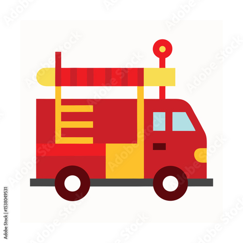fire truck vector illustration