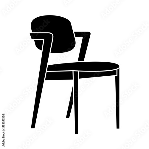 Chair Icon Glyph
