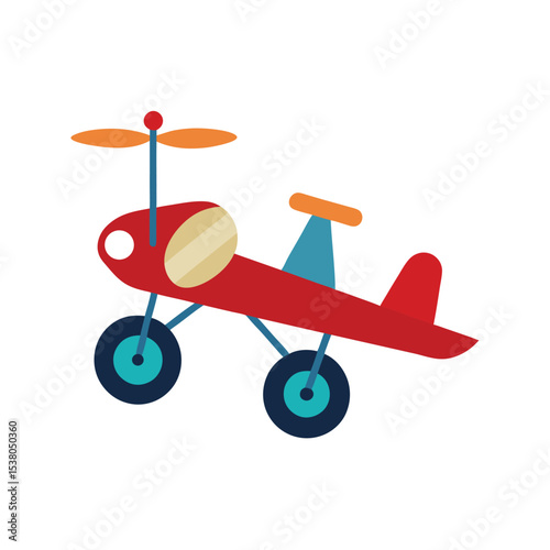 toy airplane isolated on white