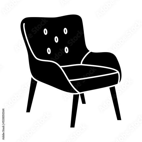 Chair Icon Glyph