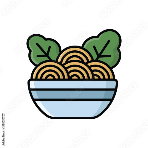 pasta plate icon vector design template simple and clean