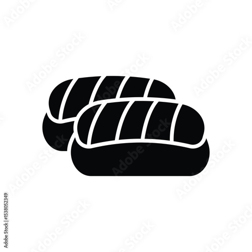 sushi icon vector design template simple and clean