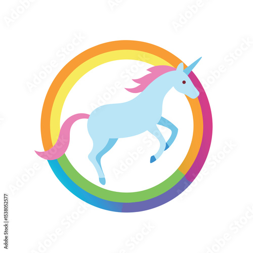 vector illustration of an abstract horse