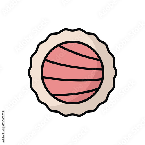 sushi icon vector design template simple and clean