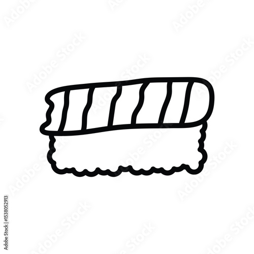 sushi icon vector design template simple and clean