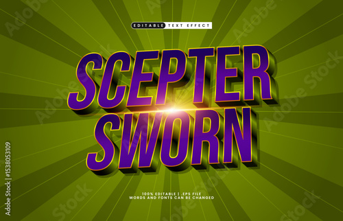 scepter sworn editable text effect with a knight and king text effect