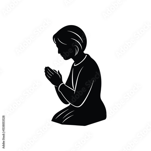 woman meditating in yoga pose