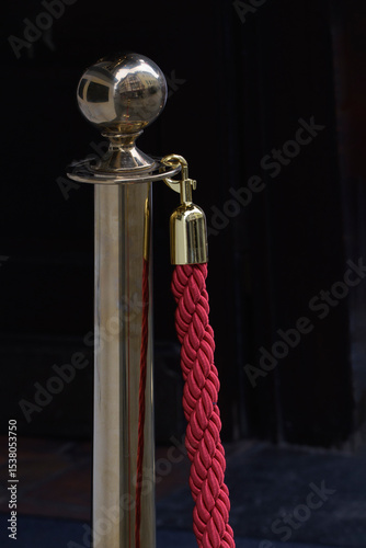Classic portable bollard for hotels and other public places