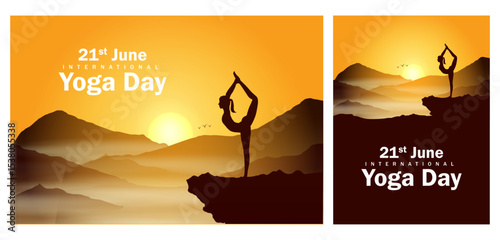 people doing asana and meditation practice for International Yoga Day on 21st June