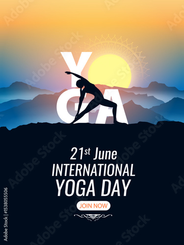people doing asana and meditation practice for International Yoga Day on 21st June