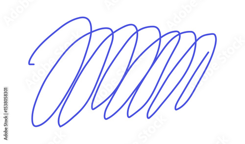 Scribble line. Hand Drawn lines in Pencil. Charcoal smears. Vector logo design element