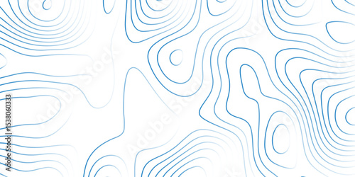   Landscape geodesy topography map background. white  blue illuminated topographic lines on transparent background. Line texture pattern
