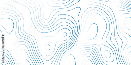   Landscape geodesy topography map background. white  blue illuminated topographic lines on transparent background. Line texture pattern
