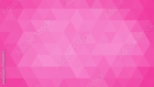 Pink simple abstract triangle background, geometric animation