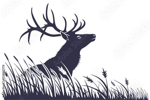 deer head silhouette
