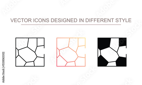 Floor Tiles icon design with white background stock illustration