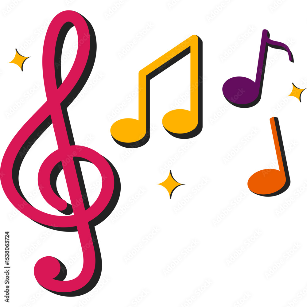 Retro Musical Note