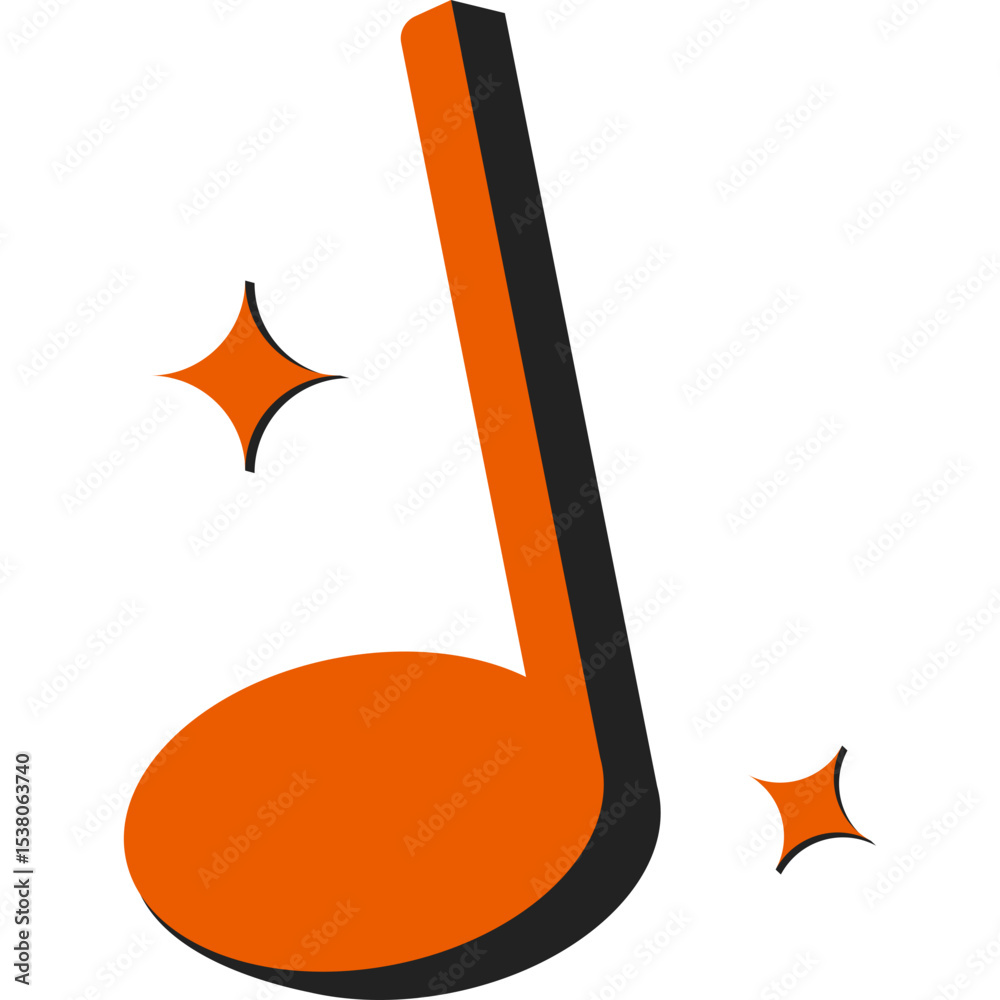 Retro Musical Note