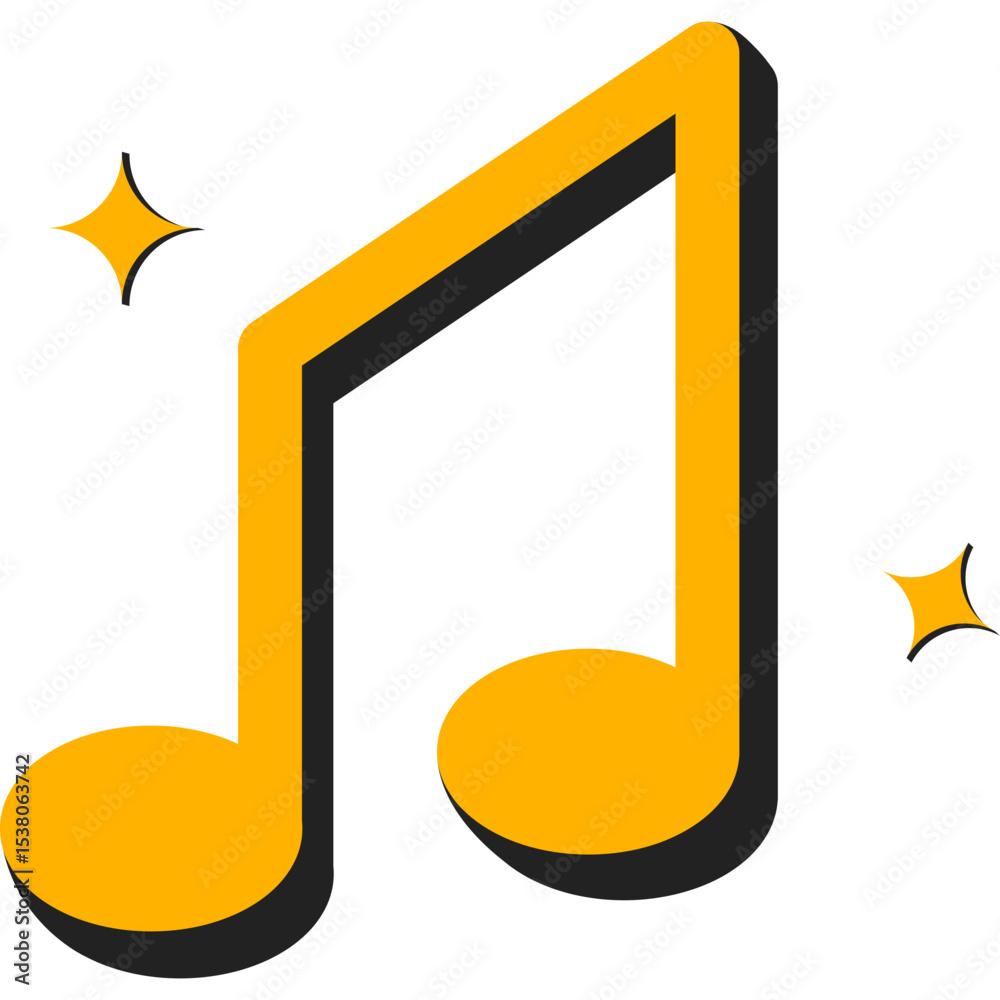 Retro Musical Note