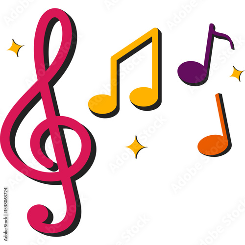 Retro Musical Note