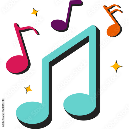 Retro Musical Note