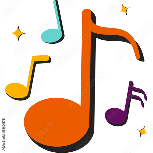 Retro Musical Note