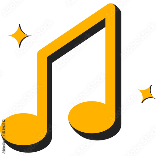 Retro Musical Note
