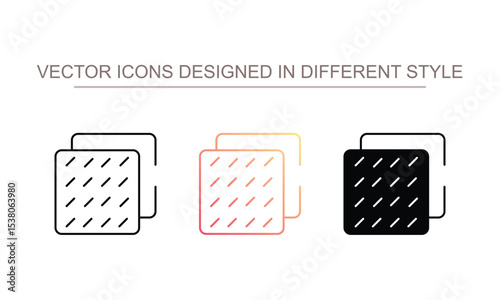 Floor Tiles icon design with white background stock illustration