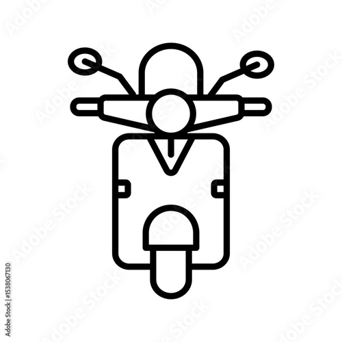 motorcycle icon white on background