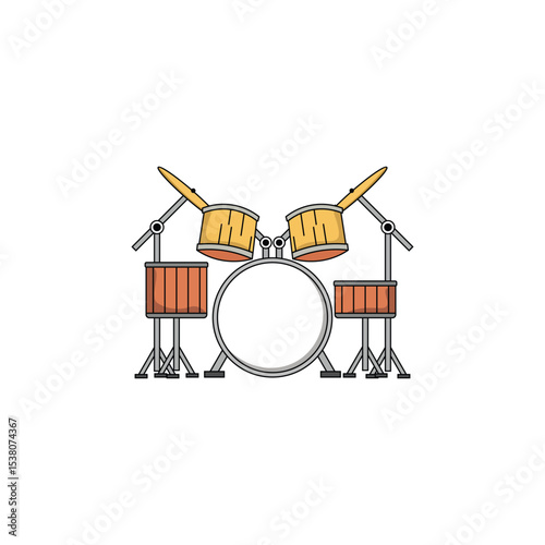 Full Drum Set for Stage Band