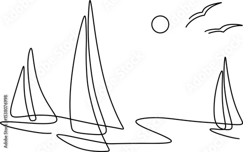 sailboat on the sea
