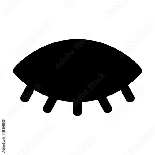 Eye vector icon. Human eyes, vision and view illustration sign. Eye web icon. Visible, sleep and medicine supervision observe, lens or cry symbol.