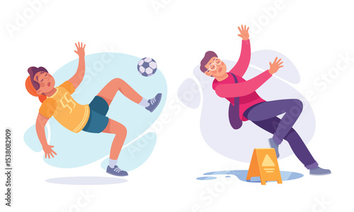 This piece highlights Youth Soccer Skills intertwined with Slip Hazard Humor for added enjoyment