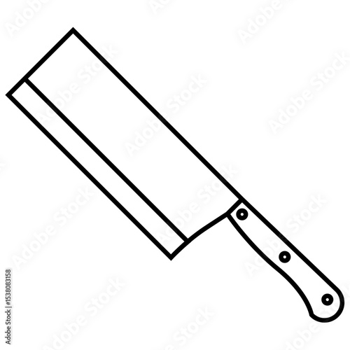 Kitchen knife icon vector. Cook knife illustration sign. Chef symbol. Cook logo.