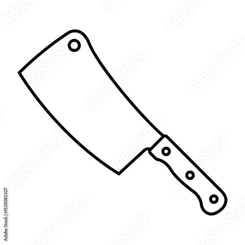 Kitchen knife icon vector. Cook knife illustration sign. Chef symbol. Cook logo.