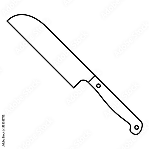 Kitchen knife icon vector. Cook knife illustration sign. Chef symbol. Cook logo.