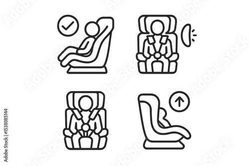 Instructions for using child car seat safety features at a family vehicle inspection event in a community center