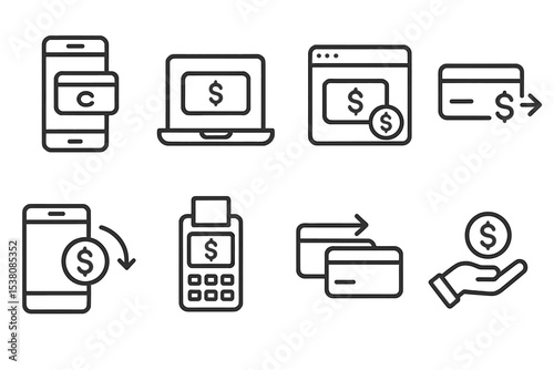 Digital payment methods overview showcasing mobile transactions and online banking solutions securely